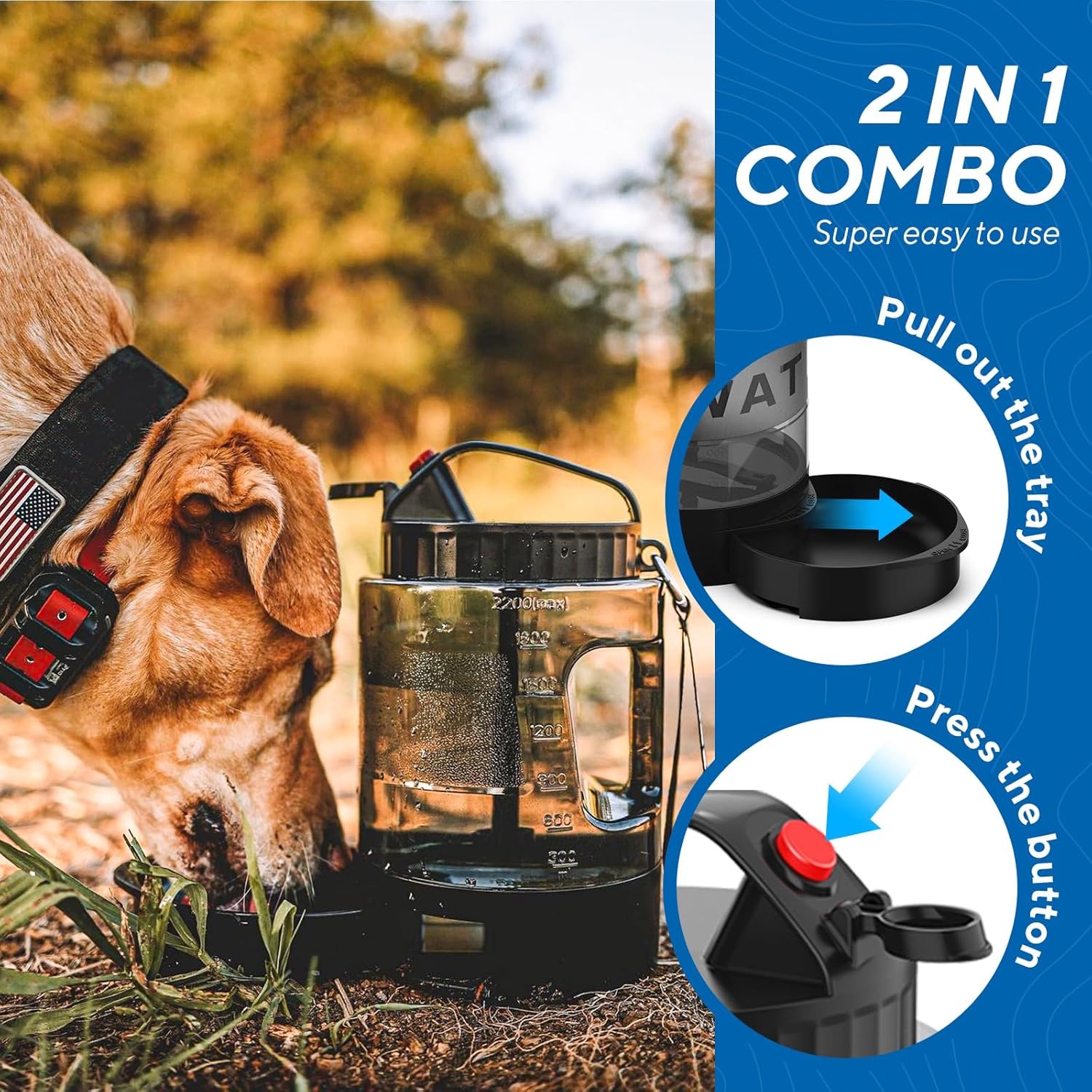 lesotc portable dog water bottle